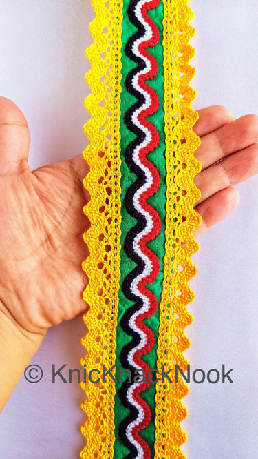 Wholesale Fabric Trim With Embroidery And Crochet, Trim By 9 Yard Lace, Approx. 55mm Wide